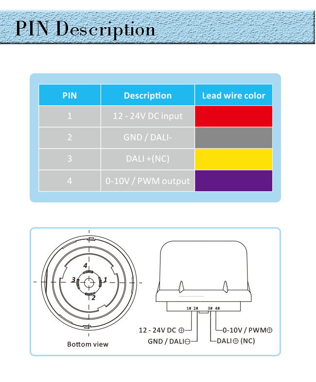 12m Mounting 010V Microwave Motion Sensor 30mA High Bay