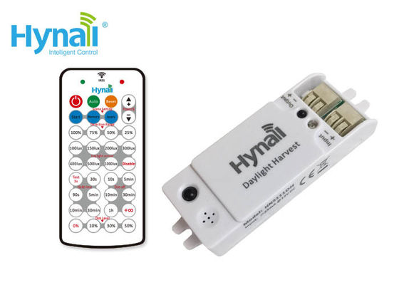 25mA Daylight Harvesting Sensor 1-10V Dimming IR Remote Control